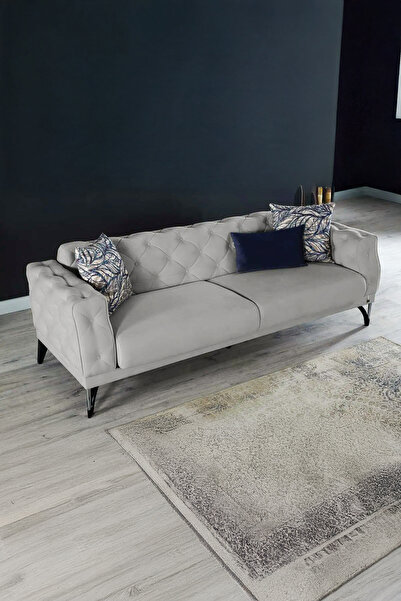 ipek mobilya Argos 3'lü Koltuk ( Açık Gri )