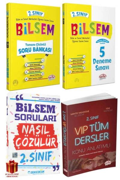 Editör Yayınevi Editör Yayınları 2. Sınıf Bilsem Soru Bankası Bilsem 2. Sınıf...