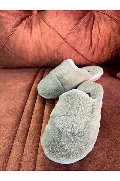 GEZER Plush Non-Slip Sole Winter Home Slippers