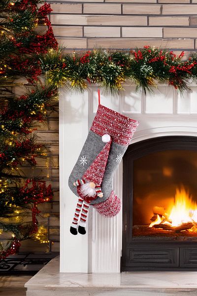 Sole Christmas Themed Decorative Gift Socks Christmas Pine Tree Ornament