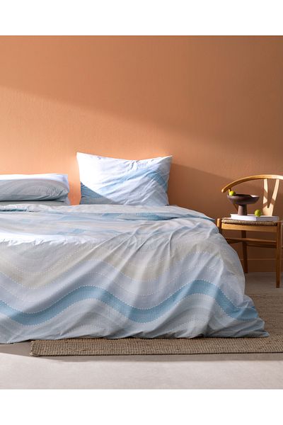 Madame Coco Suivre King Size 100% Cotton Ranforce Printed Bedding Set - Turquoise