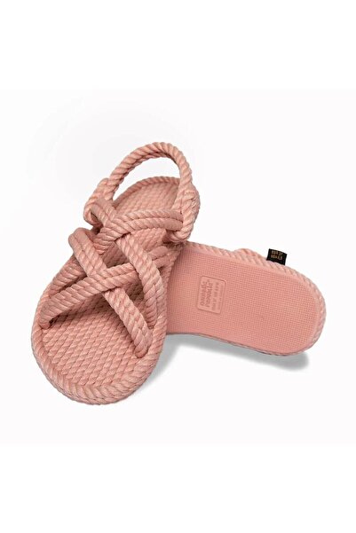 Nomadic Republic Bodrum Rubber Sole Women's Rope Sandals - Pink