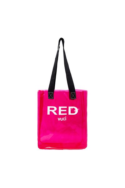 VUKİ Colorful Transparent Hand-Beach Bag