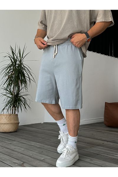 BYBASICMAN JJ-330 Μοντέλο Γκρι λεπτό βασικό σορτς