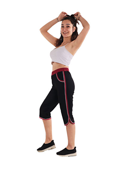 ASN concept Kadın Siyah Biyeli Kapri (Büyük Beden Seçeneğiyle)