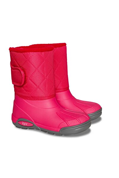 IGOR Topo Ski Nylon Kids Rain Boots - Fuchsia