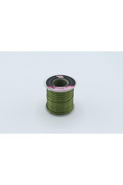 öz-iş Χακί Σατέν Κορδέλα Τριαντάφυλλου - 3,5mm