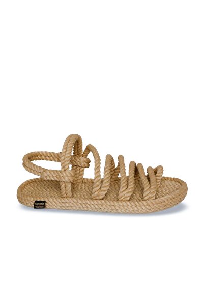 Nomadic Republic Beige Women's Rope Sandals - Havana Rubber Sole