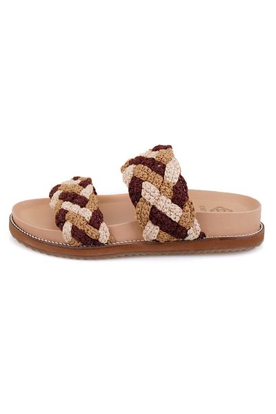 Desa Women's Multicolored Braided Slippers