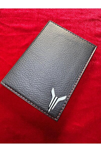 ATTA PAZARLAMA حامل ترخيص من الجلد الأسود من زجاج شبكي منقوش، حافظة ترخيص، مح...