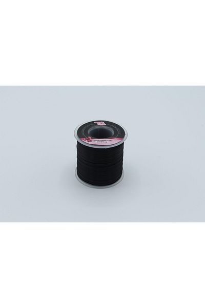öz-iş Μαύρη Σατέν Κορδέλα Τριαντάφυλλου - 3,5mm