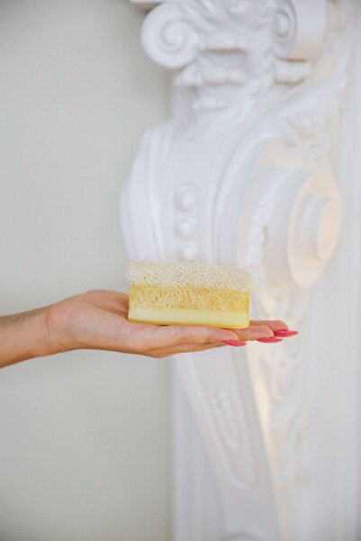 SAVIEN صابون أرز من ألياف اليقطين الطبيعية 125 جرام