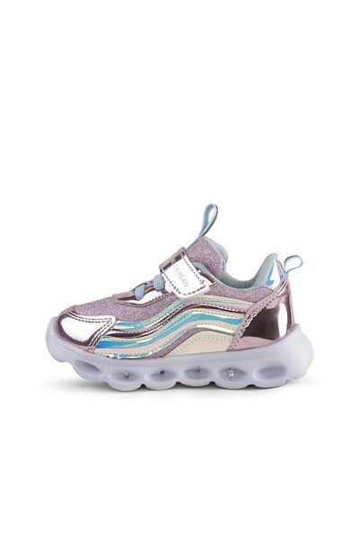 BUCKHEAD Trio Shiny Hologram Buck4246-N44 - Pink Children's Lighted Sneakers