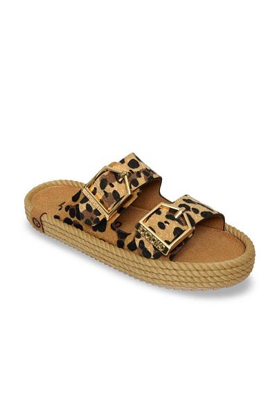 Bohonomad Papuci Sydney cu model leopard