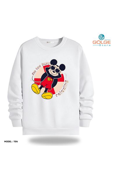Gölge Store Φούτερ Unisex Slimfit Ριπ Κολάρο Streetwear