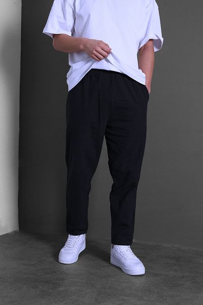 BayBayan Men's Pipe Leg Printed Straight Fabric School Pants