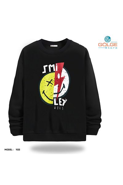 Gölge Store Unisex Slimfit Crew Neck Streetwear Sweatshirt