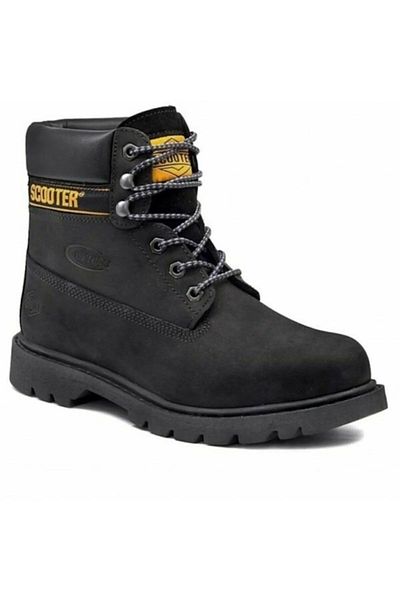 Scooter S-5130Ns Black Nubuck Leather Waterproof Unisex Boots
