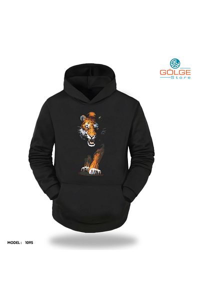 Gölge Store Сладки ситуации на приятели с лапи - Забавен и сладък унисекс суитшърт с качулка Slimfit