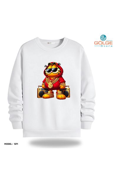 Gölge Store Διασκεδαστικό και χαριτωμένο - Χαριτωμένα αίθουσες φίλων με πόδια - Φούτερ Unisex Slimfit Crew Neck