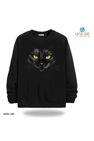 Gölge Store Fun and Cute - Cute Cases of Paw Friends - Crew Neck Unisex Slimfit Sweatshirt