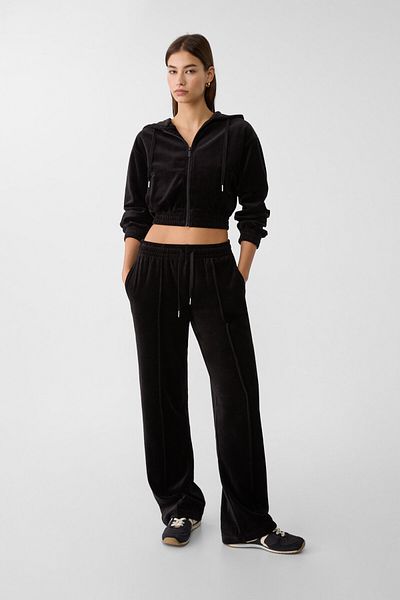 Stradivarius Velvet Jogger Pants