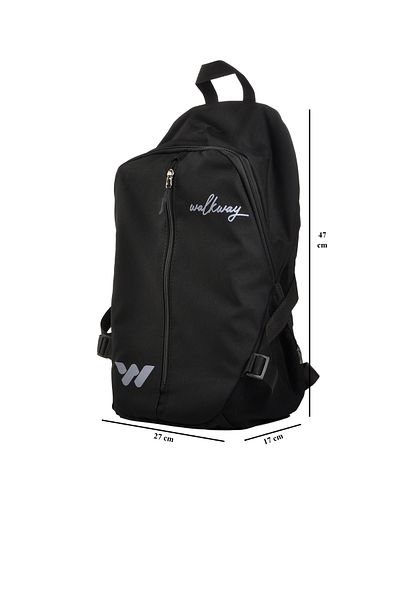 WALKWAY Black Unisex School Bag