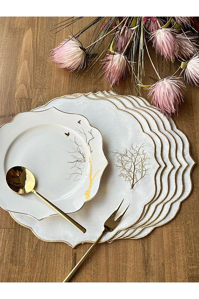 ROSSEV Arbol Gold 6-Piece Carved Supla