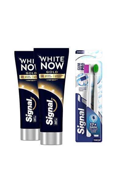 Signal White Now Gold 75ml X2 Nazik Diş Eti Bakımı X1