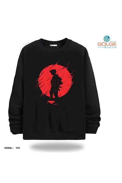 Gölge Store Unisex Slimfit Crew Neck Streetwear Sweatshirt