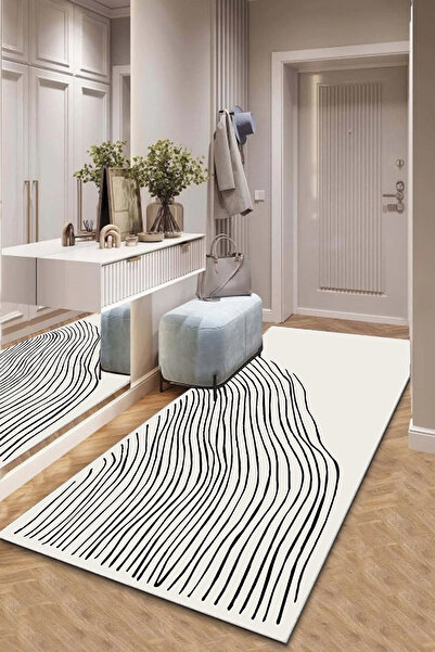 Chilai Home Plasso Beyaz Dikdörtgen Dekoratif Halı Djth