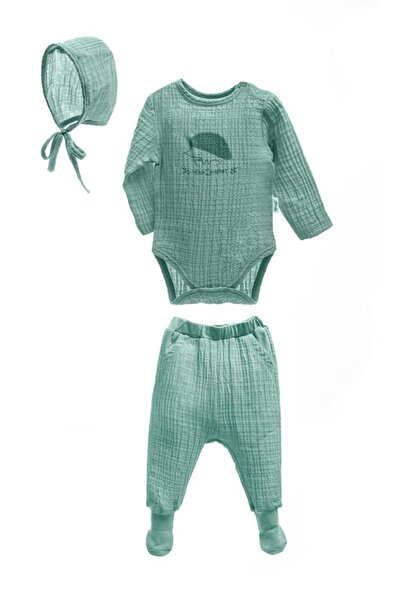 Wogi Müslin 3'lü Body Takım