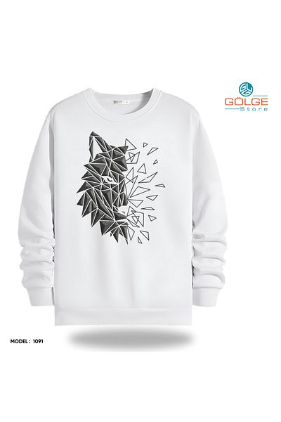 Gölge Store Fun and Cute - Cute Cases of Paw Friends - Crew Neck Unisex Slimfit Sweatshirt