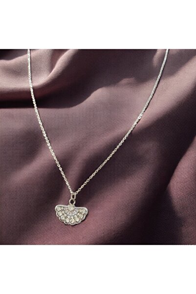 SAYILI COLLECTION Rhinestone Wing Necklace Non Tarnish Women's Necklace