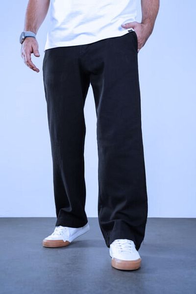 BayBayan Men's Straight Leg Trend Model Fabric School Pants