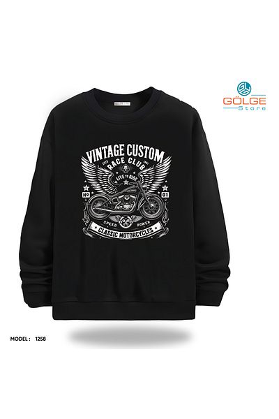 Gölge Store Carry Your Motor Soul on Sweatshirt! |   Crew Neck Unisex Slimfit Sweatshirt