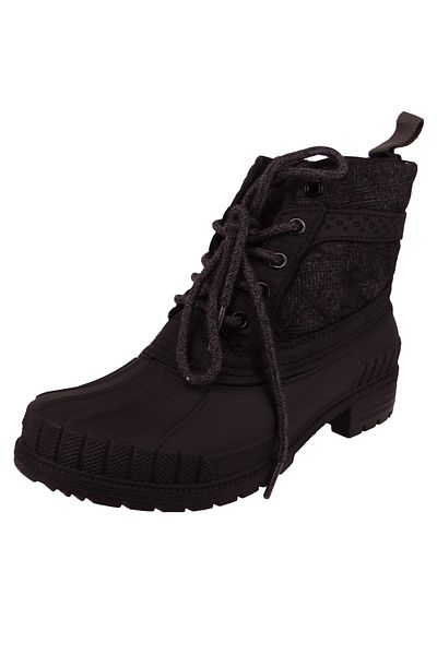 Kamik Damen Winterstiefel Winterschuhe Sienna Mid 2 NK2477 Schwarz Black Leder/Synthetik mit DOVER Laufsoh