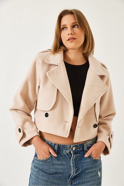Bianco Lucci Γυναικείο Allerli Diagonal Short Jacket 2620 60261102