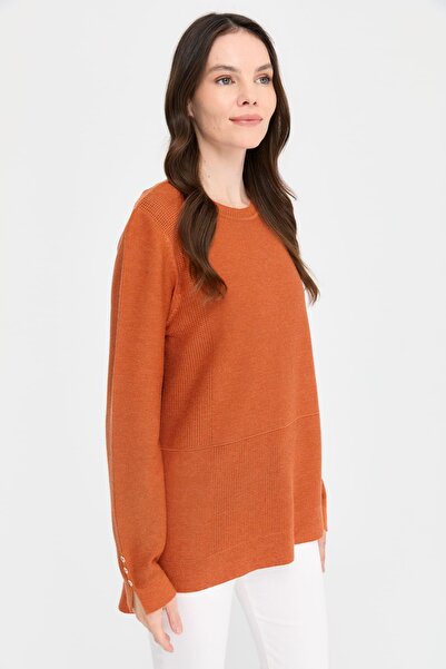 Desen Triko Γυναικείο πουλόβερ με λαιμόκοψη