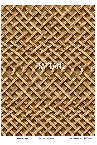 LİNEART Lineart Pirinç Dekopaj Kağıdı No:RATTAN01- 29x42cm