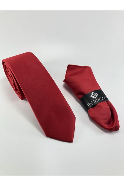 PİERRONİ Solid Color Handkerchief Tie