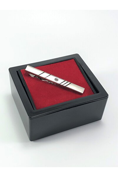 PİERRONİ Kravat Iğnesi Taşlı Model Kutulu