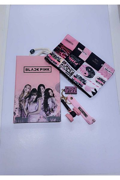 GC GÖKHAN CLUB BLACKPINK NOTEBOOK PEN HOLDER KEYRING COMBINATION