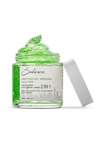 Soho N.Y.C. Vegan Anti Blemish-Blemish Leave-In Mask Effective Serum 100 Ml