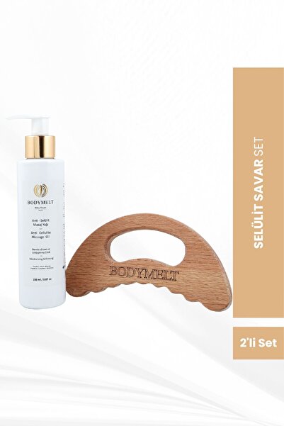 BODYMELT Selülit Savar Set Anti-selülit - Sıkılaştırıcı Masaj Yağı (150 ML) V...