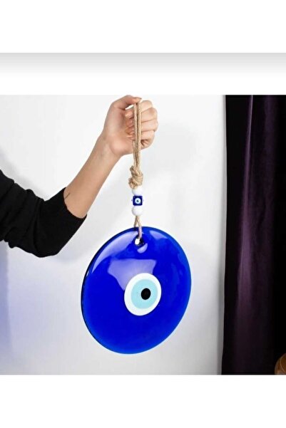 ella'nın çarşısı 22 cm Battal Boy Jut İpli Örmeli Cam Nazar Boncuğu Nazarlık ...