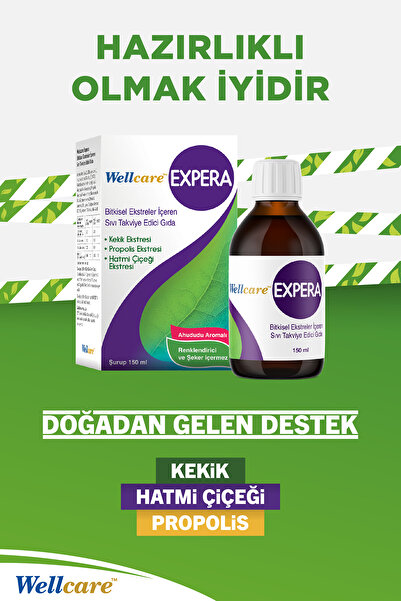 Wellcare STD Wellcare Expera Bitkisel Şurup 150 ML ( TEKLİDİR )