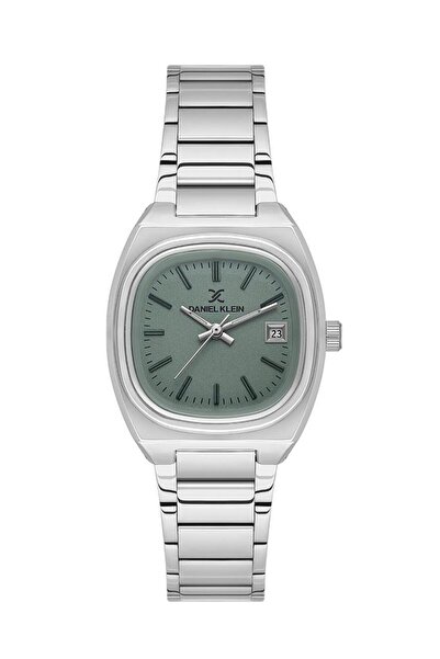 Daniel Klein Dk.1.13774-6 Minimal Kare Kadranlı Takvim Göstergeli Metalik Renk Kadın Kol Saati