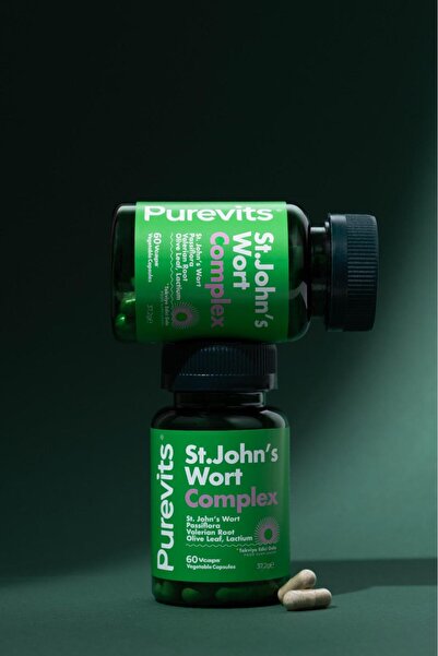 Purevits St. John's Wort - Sarı Kantaron & Passiflora - 60 Adet Vegan Kapsül