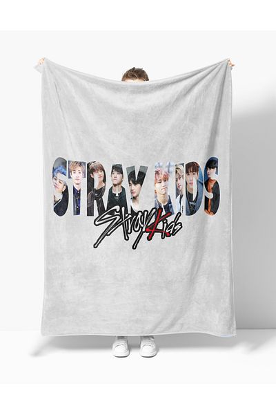 Erays Home Music Stray Kids Patterned Printed Fleece Blanket Tv Blanket